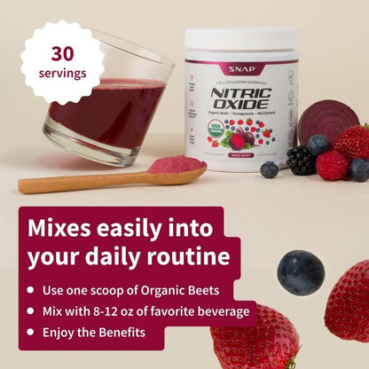Nitric Oxide Organic Beets - Mixed Berry Flavor