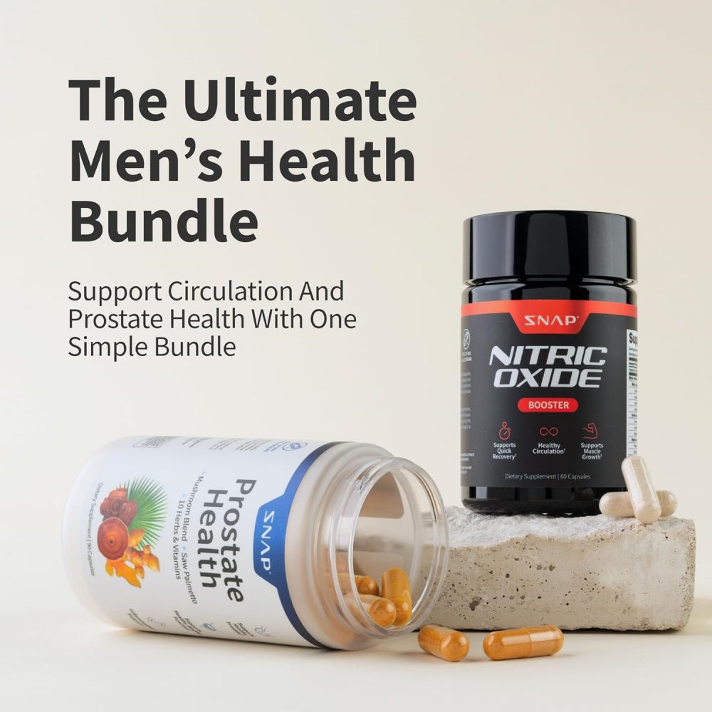 Prostate Health & Nitric Oxide Supplement Bundle(90ct)